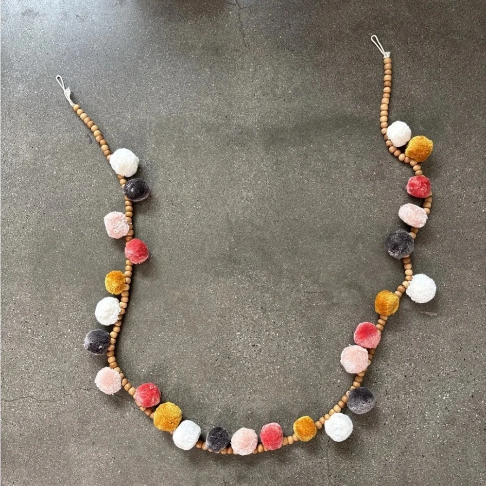 Colorful Pom Pom Necklace